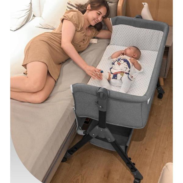 【911】✨美品✨　多機能ベビーベッド　ピンク　ゆりかご　蚊帳付き Amazon | ベビーベッド 多機能 添い寝ベッド 揺りかごに変身可能