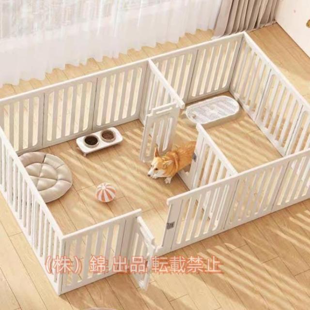 ペットゲート 木製 パーテーション 折り畳み式 組み合わせ自由