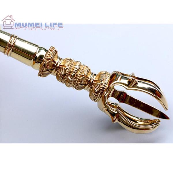 佳品 五鈷杵錫杖 手作り 真言宗 真鍮製 仏教 密教 株式会社錦
