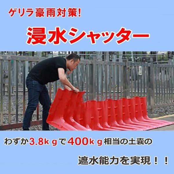 2024年最新防災用品止水板水害対策樹脂製止水板ABS複合材料再利用可能幅70.5×高さ52.8×奥行68cm株式会社錦小型軽量タイプ防水パネルアジア地域向けタイプ浸水_5
