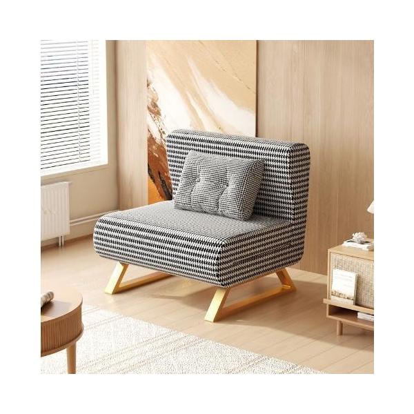 ソファベッド 折りたたみ 3WAY ファブリック生地 カウチソファー 肘