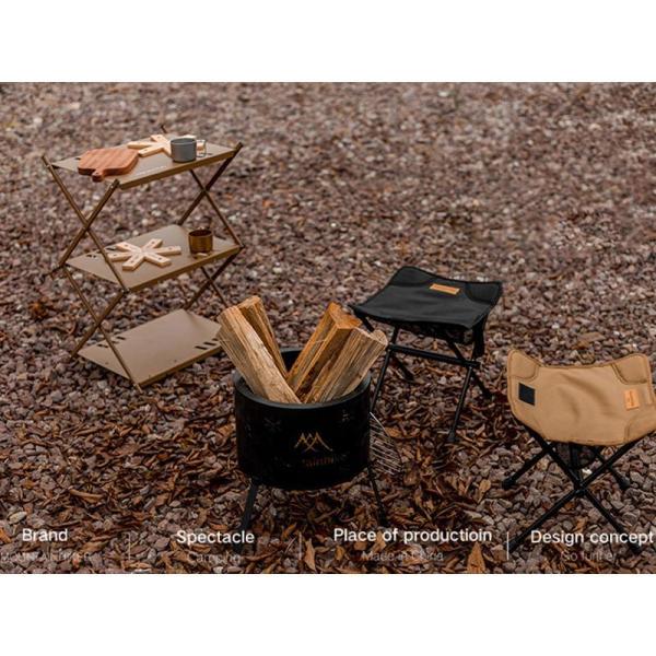 薪 焚き火台 アウトドア 直径30cm キャンプ 折りたたみ 収納袋付き 焼き網付き株式会社錦 組み立て不要 屋外 焚火台 BBQ コンロ ブラック 薪 焚き火台 アウトドア 直径30cm キャンプ 折りたたみ 収納袋付き