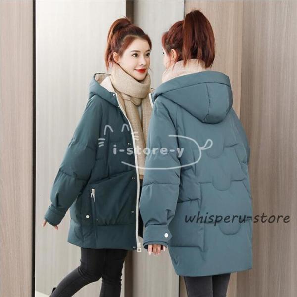 中綿コートレディース色20代30代ロング丈軽い秋冬アウター中綿ダウンコート