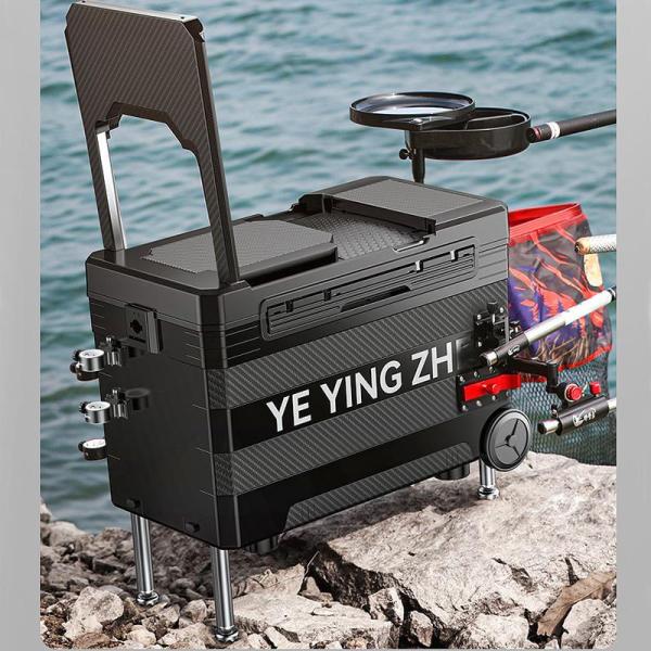 釣り用クーラーボックス 多機能32L 座れる頑丈マッスルボディ防水