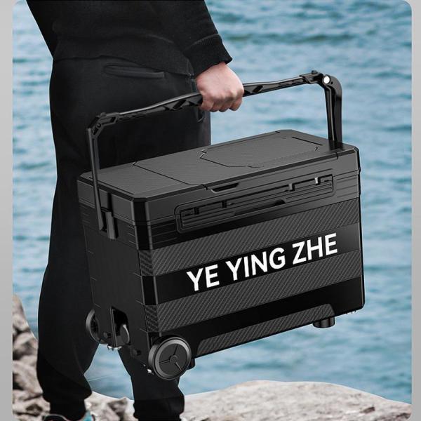 釣り用クーラーボックス 多機能32L 座れる頑丈マッスルボディ防水