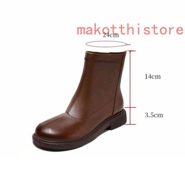 ショートブーツレディースブーツアンクルブーツおしゃれ本革ジップ