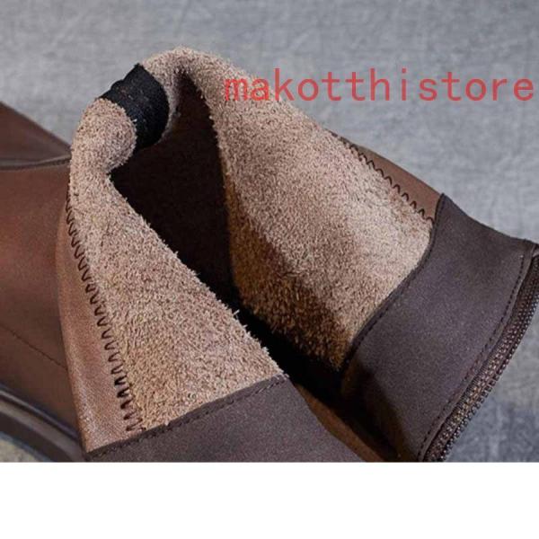 ショートブーツレディースブーツアンクルブーツおしゃれ本革ジップ