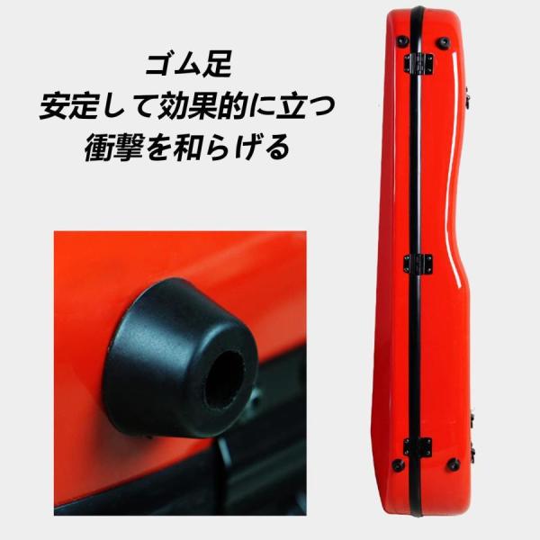 4/4フルサイズバイオリンケース、湿度計内蔵のプロフェッショナルバイオリンケース、ハンドル、アクセサリーバッグ錦ポータブル軽量バイオリンバックパック