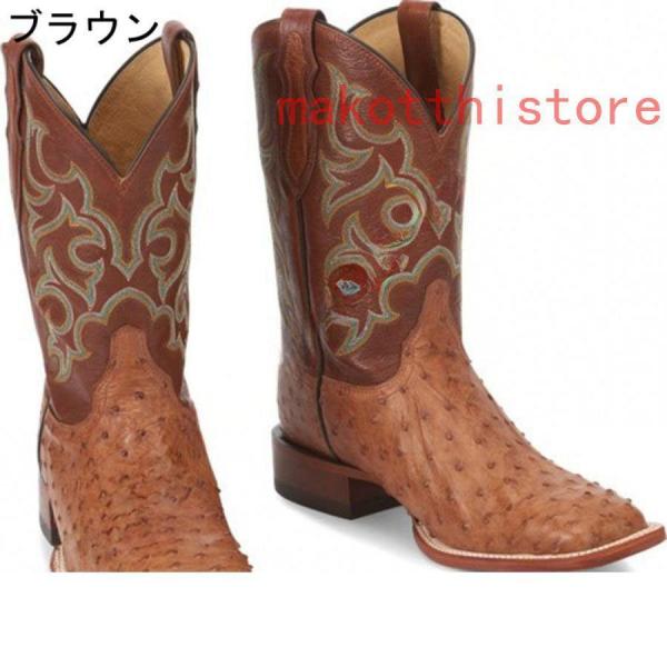 ウエスタンブーツレディース本革調ミドルブーツレディースブーツ