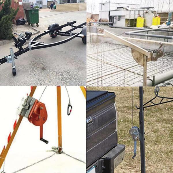 ボートトレーラー用ブレーキ付き8002600ポンドハンドウィンチフックと