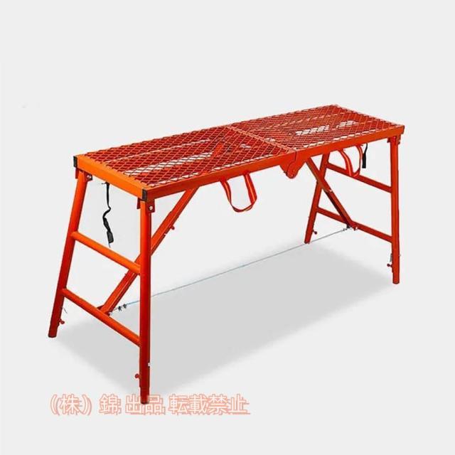 TRUSCO 薄型幅広踏台(片側昇降タイプ) 3段 高さ800mm TAU-3UF ＴＲＵＳＣＯ 薄型幅広踏台（片側昇降タイプ） ３段 高さ８００ｍｍ