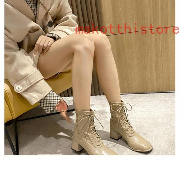 レディース編み上げブーツブーツ編み上げ袴用レースアップショートブーツミドルブーツ太ヒールサイドジップヒール株式会社錦アンクルブーツ疲れにくい レディース編み上げブーツブーツ編み上げ袴用レースアップショート