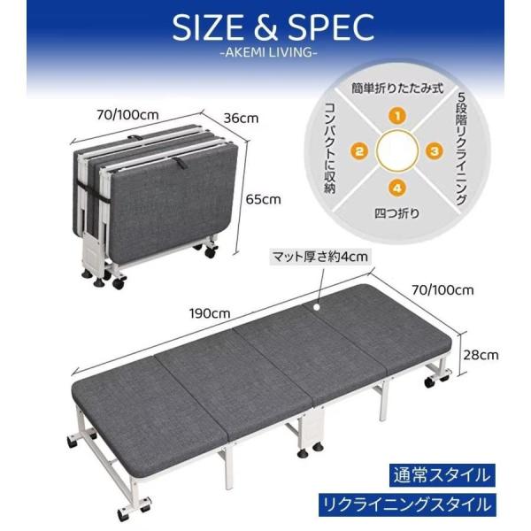 おりたたみベッド コンパクト 折りたたみ ベッド シングル 簡易ベッド 高反発 Amazon｜WLKCLおりたたみベッド コンパクト 折りたたみ ベッド