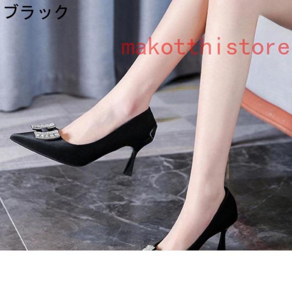 7cmヒール美脚パンプスエナメルハイヒールピンヒールスエード
