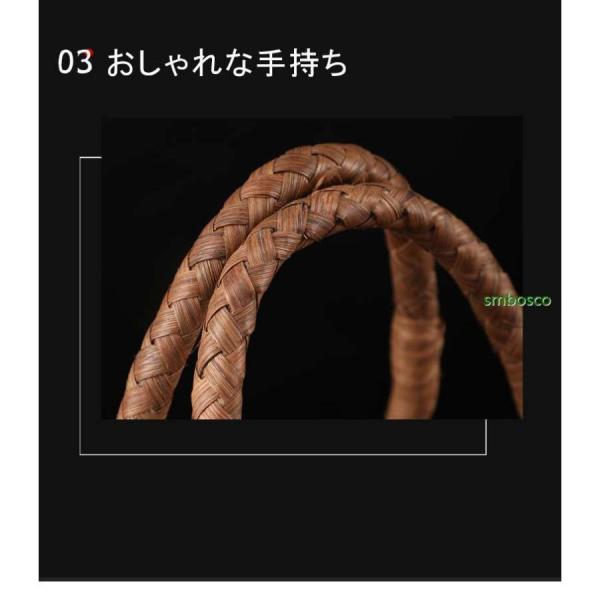 職人手作り 六角花編み 山葡萄かごバッグ 綿麻内布付き 山ぶどう 高級 籠バッグ レディース フォーマル 株式会社錦山ぶどうバッグ おしゃれ かご_16