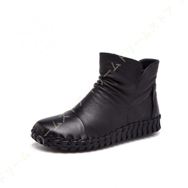 ショートブーツ レディース 本革 柔らかい 疲れない 幅広 コンフォート