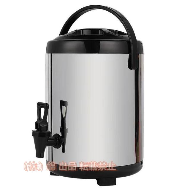 保温ポット業務用保温卓上ポット断熱バレルホット?コールド二重絶縁ミルクティー保温バケツ蓋付き蛇口付き折りたたみ式三脚付き錦大容量ジュースお湯ミル