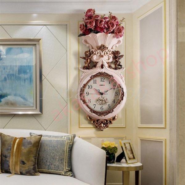 人気新作 ヨーロッパ 復古 柱時計 応接間 豪華 時計 家庭用 静音時計