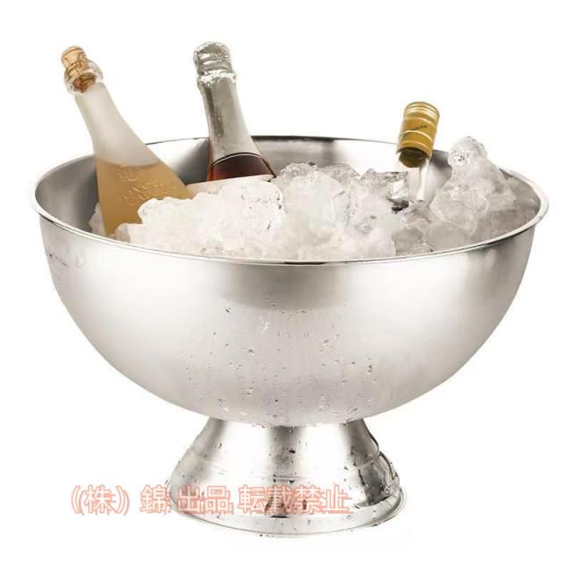 ワインクーラーステンレス製シャンパンクーラー氷のバケツおしゃれアイスバケツパンチボウル13.5Lルシャンパンワインバケツ錦ワインクーラーシャンパンバ
