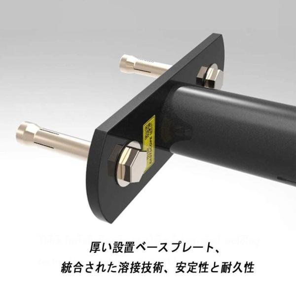 プルアップバー 壁に取り付けられたフィットネス懸垂バー、家庭用多機能筋力トレーニング機器株式会社錦インストールが簡単、安全負荷200kg (Size : 100cm)_4
