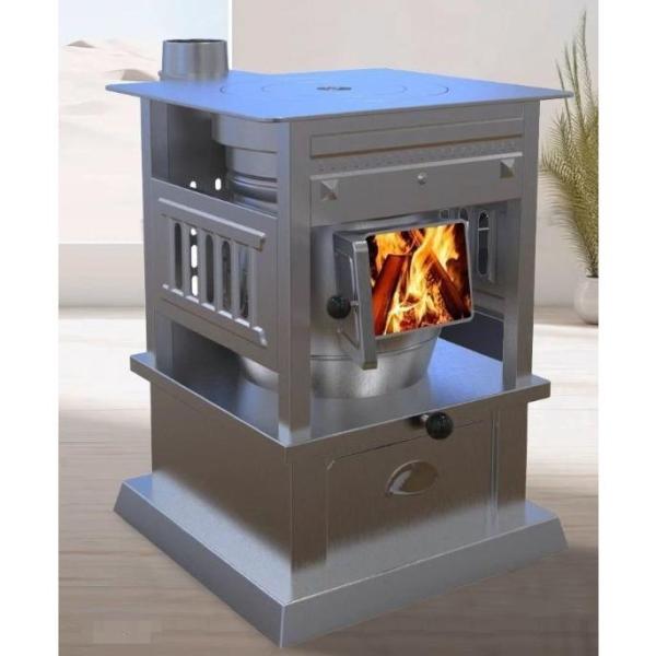 暖房炉家庭用薪石炭暖房両用室内冬季ステンレス 株式会社錦 特厚