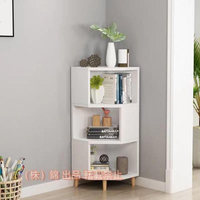 コーナーキャビネット三角形のコーナーシェルフコーナーラックカラー