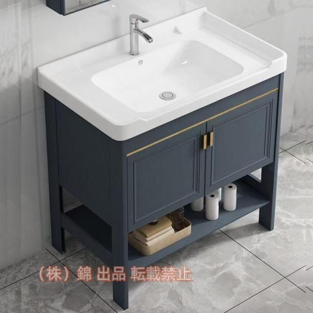 洗面台 洗面化粧台 ミラーキャビネット 洗面台鏡 洗面ボウル 手洗い器 バスルームキャビネット コンビネーション小型バルコニー用洗面台 小さな家庭 陶器 ロッカ