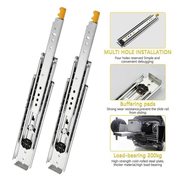 1800mm 側面取り付け 耐荷重 200kg 完全な延長引き出しの 1800mm 側面取り付け 耐荷重 200kg 完全な延長引き出しの