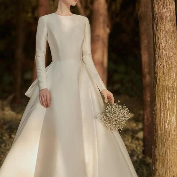 新品ウェディングドレス ウエディングドレス白 パーティー 可愛い 花嫁