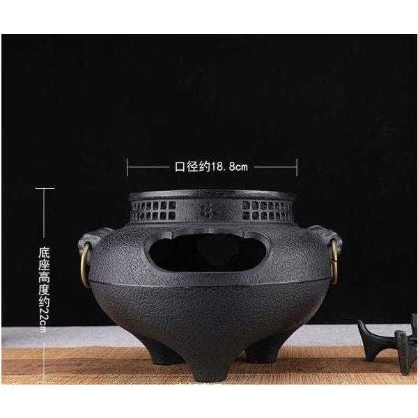 囲炉茶沸かし風炉湯沸かし茶沸かし茶炉鋳鉄炉 株式会社錦 茶器沸かし器_4