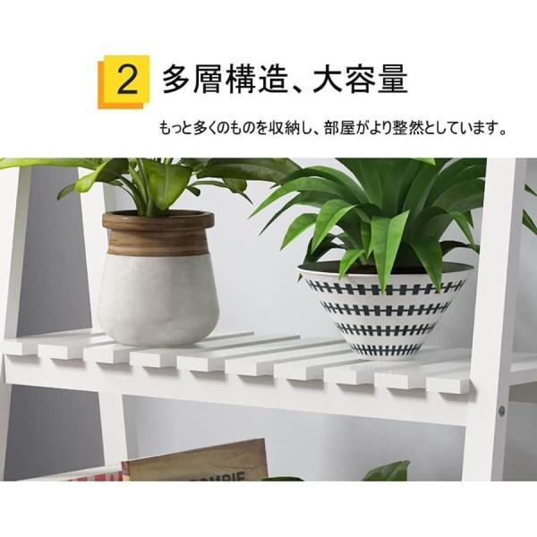 フラワースタンド3段折り畳み式天然木製プランタースタンド株式会社錦多機能収納ラックシューズラックタイプ園芸ラック花台物置屋外室内ベランダ植物棚多肉_4