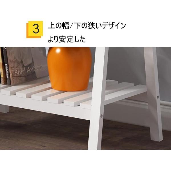 フラワースタンド3段折り畳み式天然木製プランタースタンド株式会社錦多機能収納ラックシューズラックタイプ園芸ラック花台物置屋外室内ベランダ植物棚多肉_5