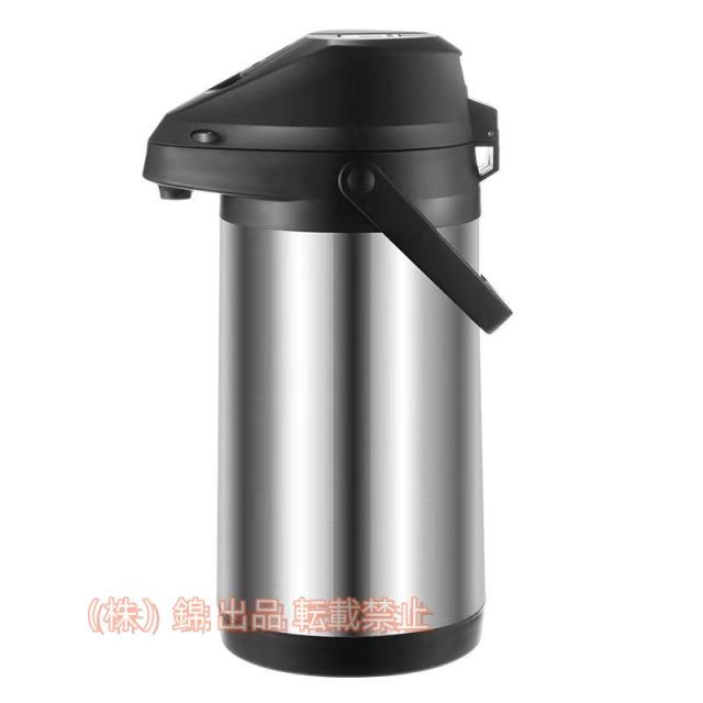 魔法瓶テーブルポットガラス魔法瓶コーヒーポット保温ポット株式会社錦大容量ワンプッシュステンレス製360°回転セーフティロック48時間保温保冷卓上、業務用