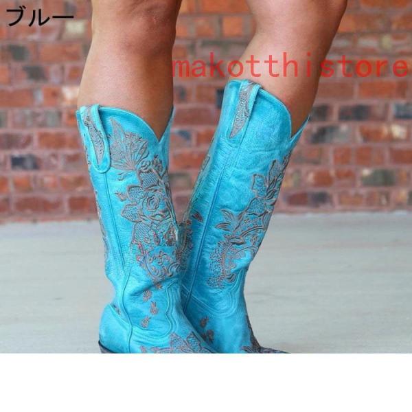 ウエスタンブーツレディース本革調ミドルブーツレディースブーツ