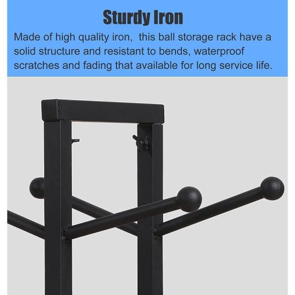 ボール整理カゴ 頑丈な両面ボールオーガナイザースタンド