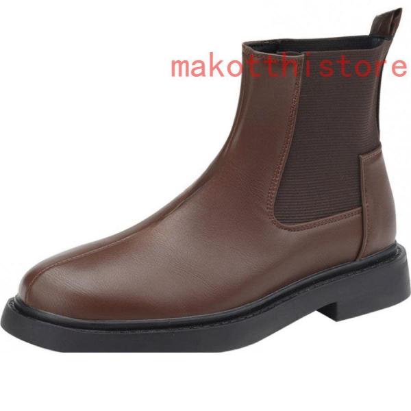 エンジニアブーツ 歩きやすい ストレッチ サイドゴア ショートブーツ