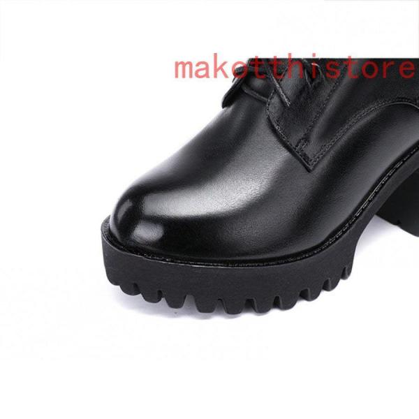 編みあげブーツミディアムブーツショートブーツ編み上げブーツ24.5