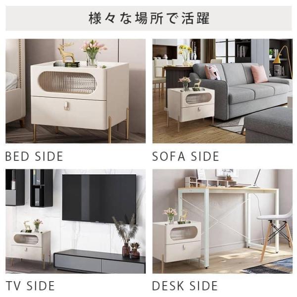 ナイトテーブル セラミック天板付き ☆未使用 Casa Coner ナイト