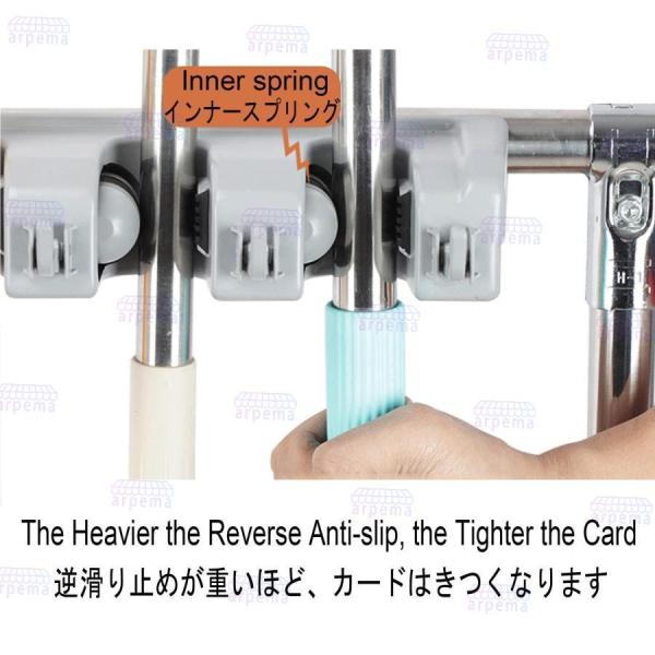 ほうきとモップホルダー掃除用品掃除道具収納ラック工具収納モップ排水ラックプを移動可能床取り付けモップラック株式会社錦掃除道具収納ラックを片付けるバス_2