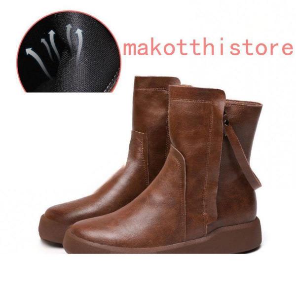 ブーツ レディース エンジニアブーツ レディース ショート ブラック ショートブーツ 幅広 履き口 エンジニア ゆったり 錦甲高 フラット 大きいサイズ 黒 厚底