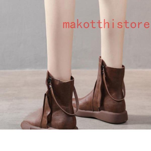 ブーツ レディース エンジニアブーツ レディース ショート ブラック ショートブーツ 幅広 履き口 エンジニア ゆったり 錦甲高 フラット 大きいサイズ 黒 厚底