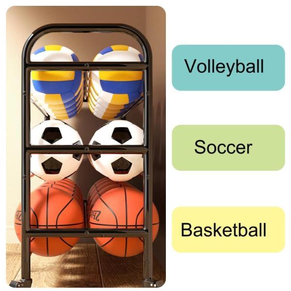 エクササイズボール収納スタンドアップボールラックバスケットボール