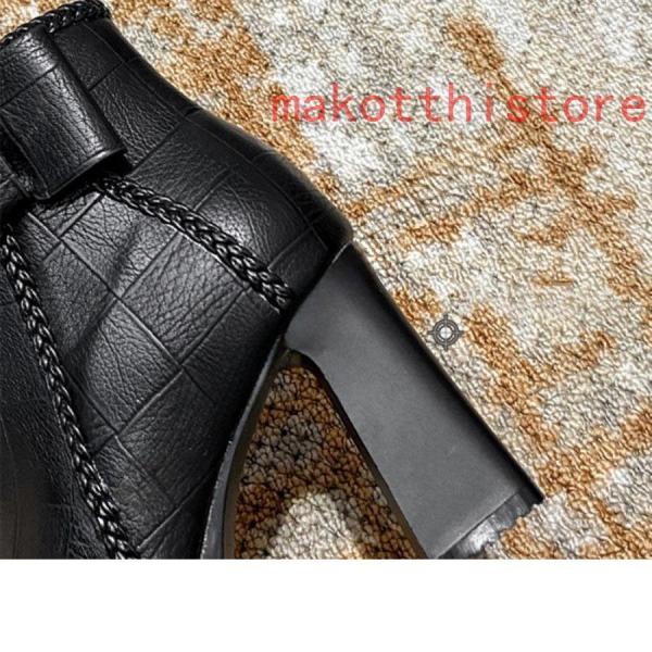 ブーティー レディース リボン ブーツ 美脚 8.5センチヒール カジュアル 歩きやすい ショートブーツ 株式会社錦厚底ブーツ 秋冬 太ヒール 型押し サイトジップ ブーティー レディース リボン ブーツ 美脚 8.5センチヒール