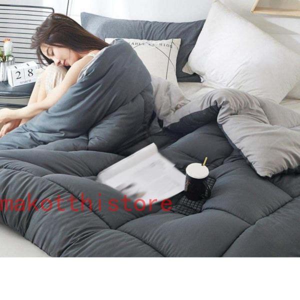 掛け布団 オールシーズン 抗菌防臭 軽い 洗える 布団 あったかい 掛け布団洗える防ダニ抗菌防臭肌ふとん軽量オールシーズン快適綿入り