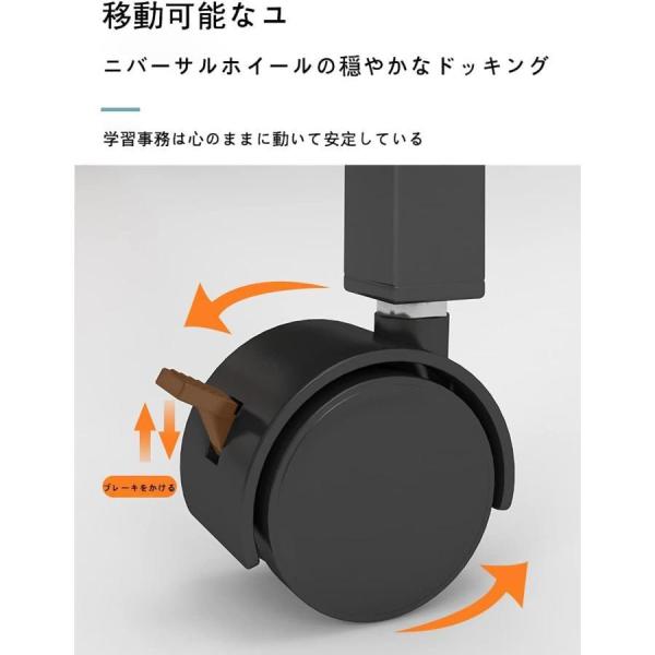 サイドテーブル作業パソコンデスクPcテーブルリビングテーブルおしゃれ昇降式サイドテーブルキャスター付き移動自由錦高さ調節スタンディングデスクオ_2