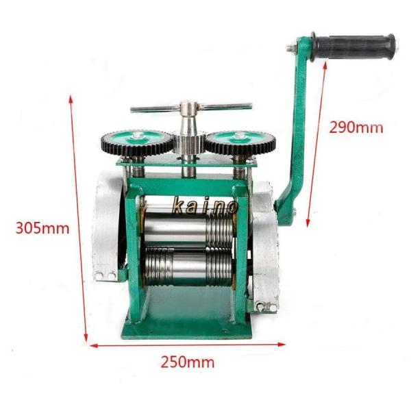 圧延機【＋光沢＋四角】手動圧延機彫金工具手動ローリングミルマシン75mm彫金ローラージュエリー圧延機錆び防止株式会社錦ジュエリー打錠金と銀のジュエリー_4