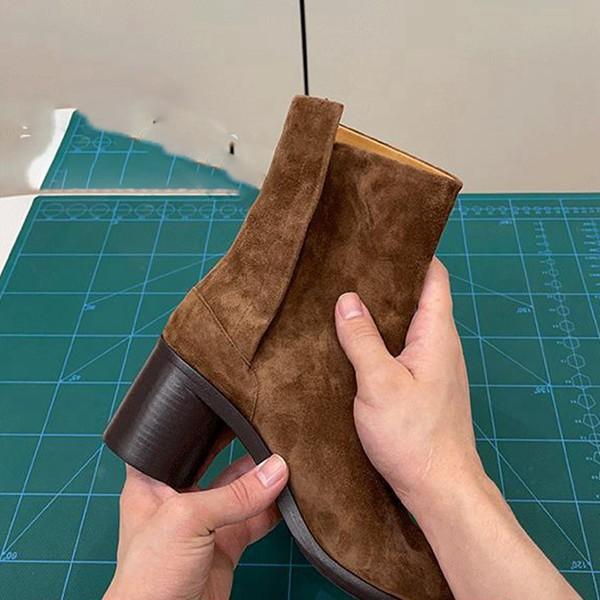 足袋ブーツ レディース スエード サイドジップ アンクルブーツ