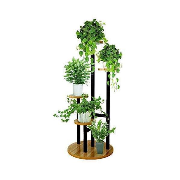 フラワースタンドガーデンラック園芸ラックプランタースタンド花棚盆栽スタンド植物スタンドガーデンフラワースタンド植物棚株式会社錦組み立ても簡単ですし(黒_7