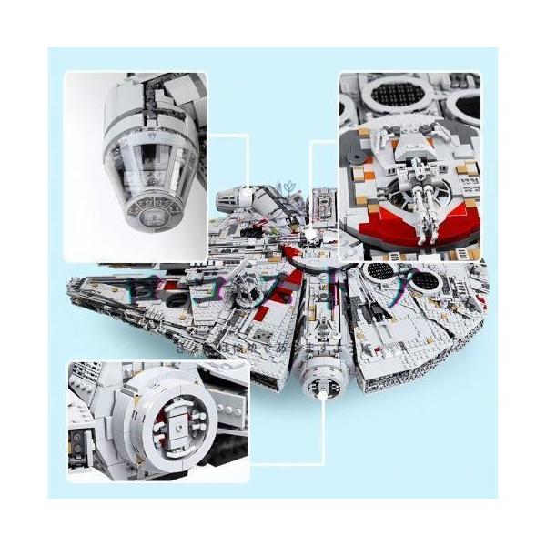 レゴ 互換品 ミレニアムファルコン スターウォーズ アルティメット 8445ピース 株式会社錦クリスマス プレゼント 75192_3