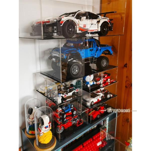 フィギュアケース人形ケースコレクションケースアクリケースミニカーケース板厚3mm高さ選択可能UVカット10サイズ株式会社錦透明収納おもちゃ模型防塵 コレクションケース